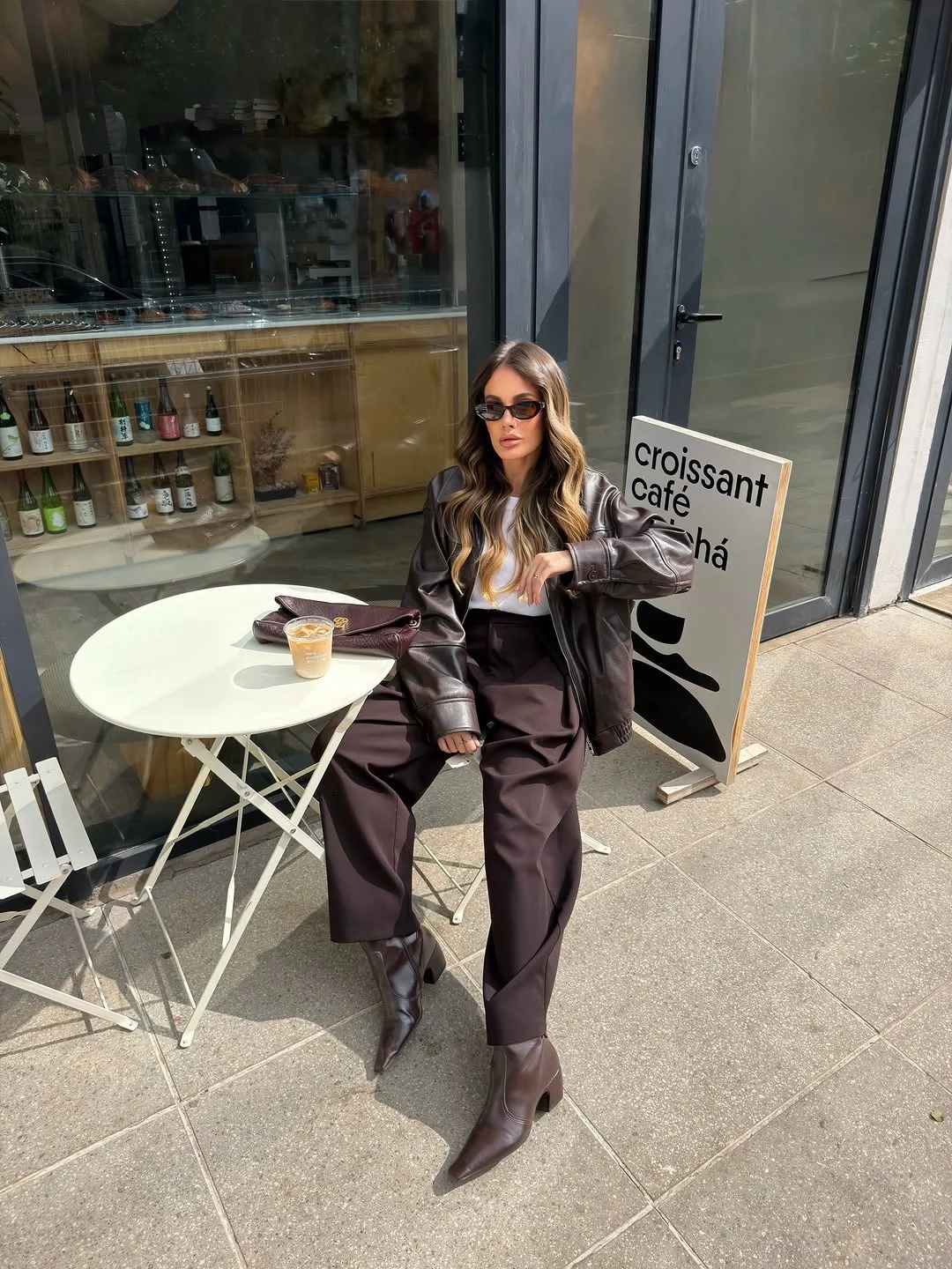 cute comfy fall outfits 2026 Chocolate Brown Café Style