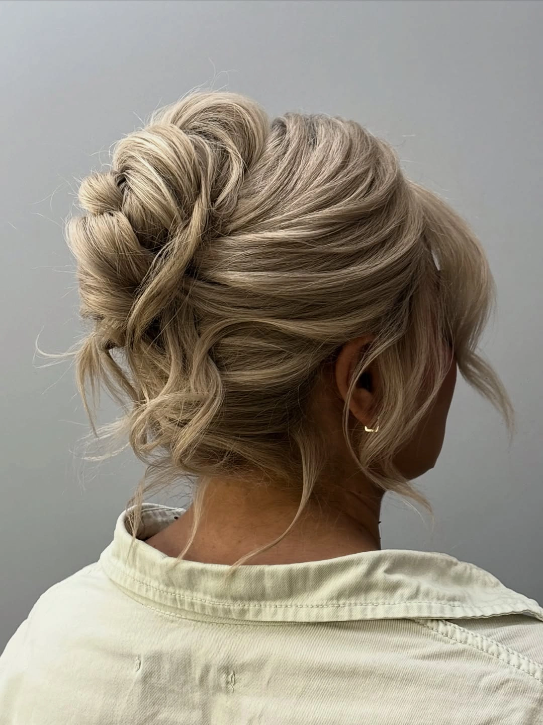 cute fall hairstyles for office 2026 Soft Textured Updo With Relaxed Romantic Volume