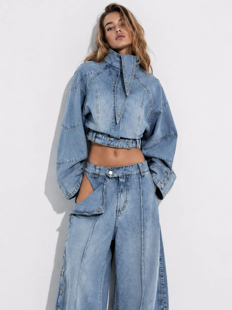 cute september outfits ideas 2026 Modern Denim Set With A Fashion Forward Edge