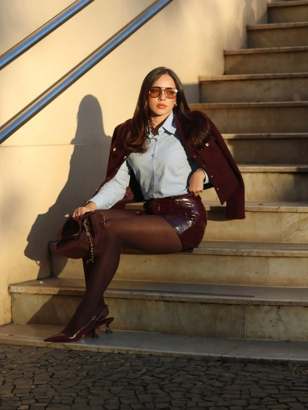 fall date night outfits for women 2026 Burgundy Office Siren Date Night Style