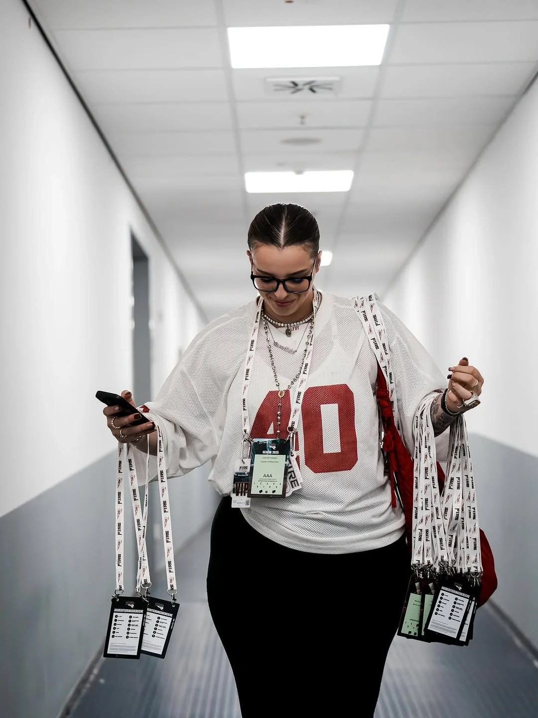 fall game day outfit 2026 Oversized Jersey With Everyday Essentials