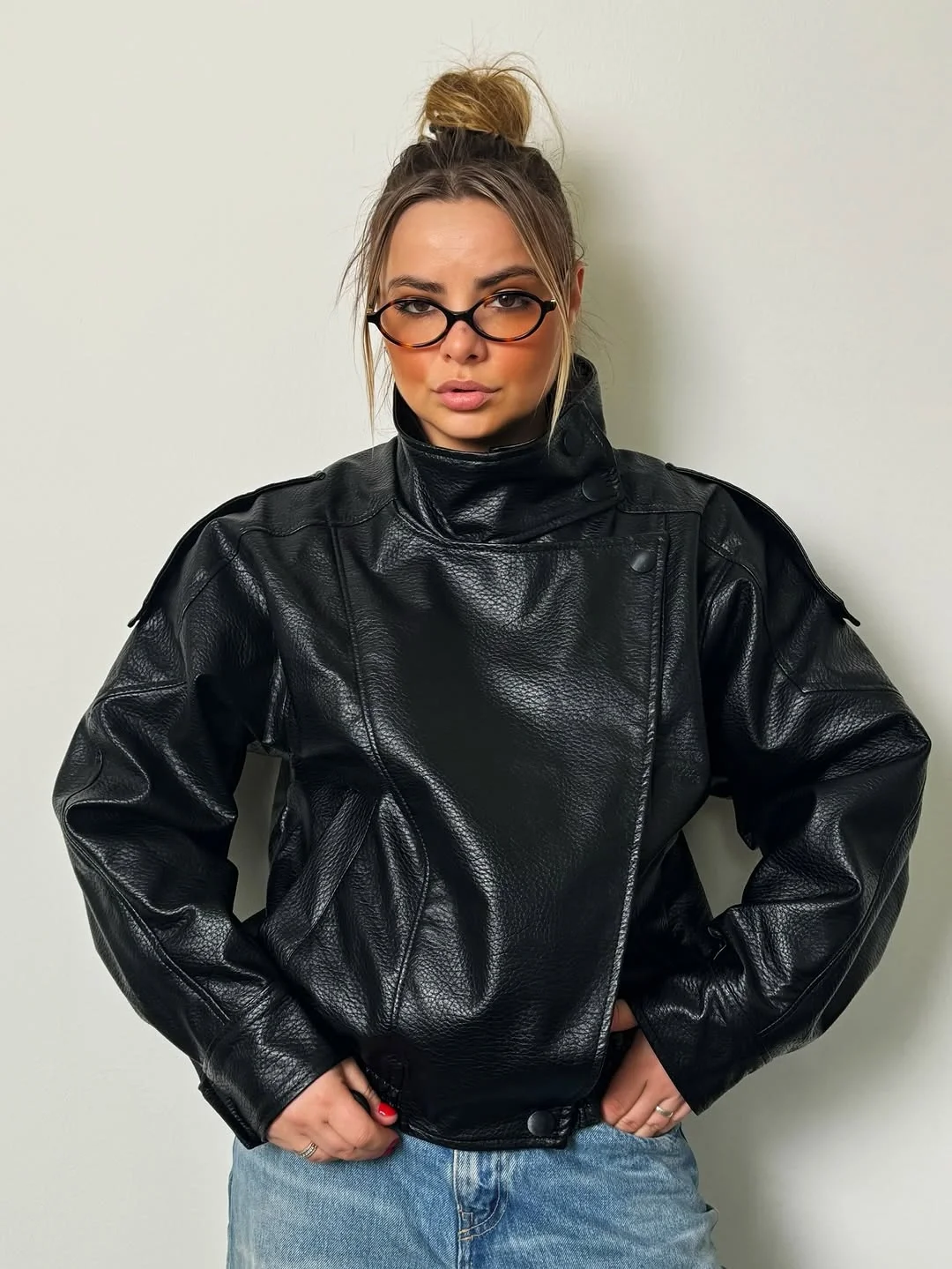 fall outfits biker jacket 2026 The Architectural Oversized Statement