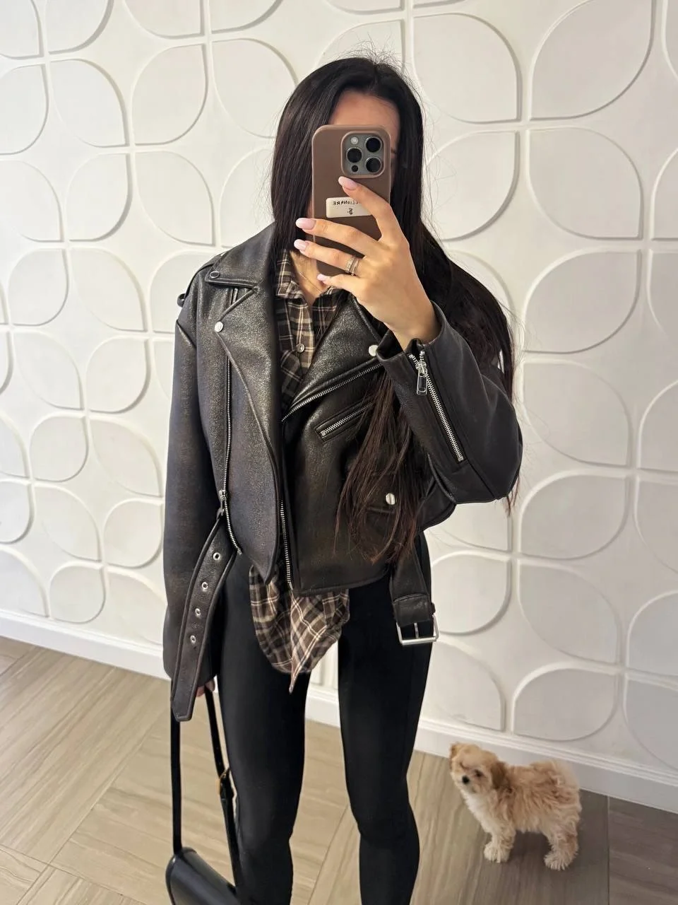 fall outfits biker jacket 2026 The Vintage Plaid Layering Formula