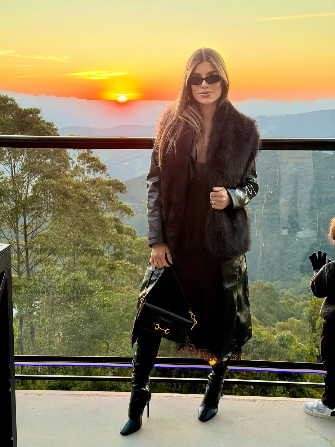 fall outfits with knee high boots 2026 Soft Luxury with a Leather Coat and Elegant Knee-High Boots