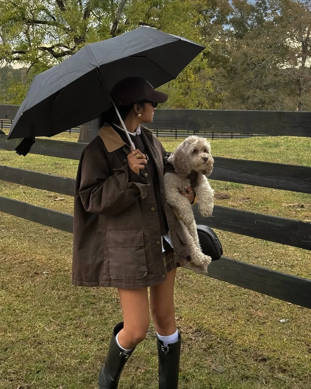 fall outfits with knee high boots 2026 Rainy Days Call For Practical Style