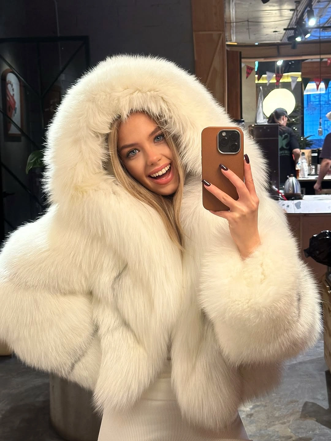 glamorous faux fur jacket Winter Glamour In Bright White Faux Fur