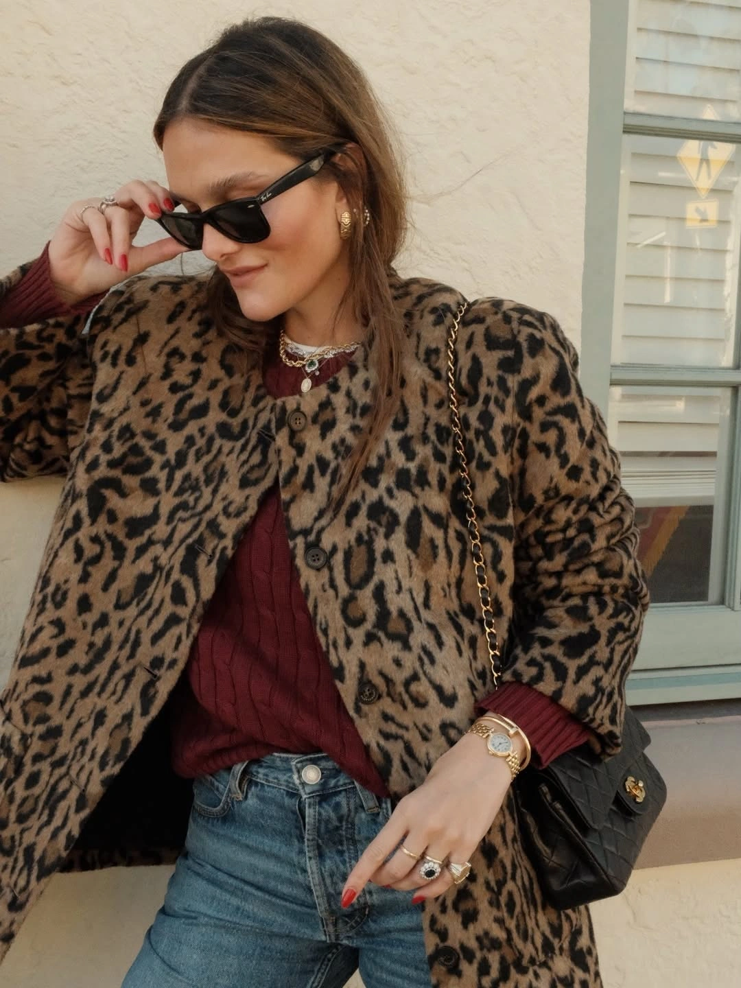 glamorous faux fur jacket Wild Prints With Everyday Confidence