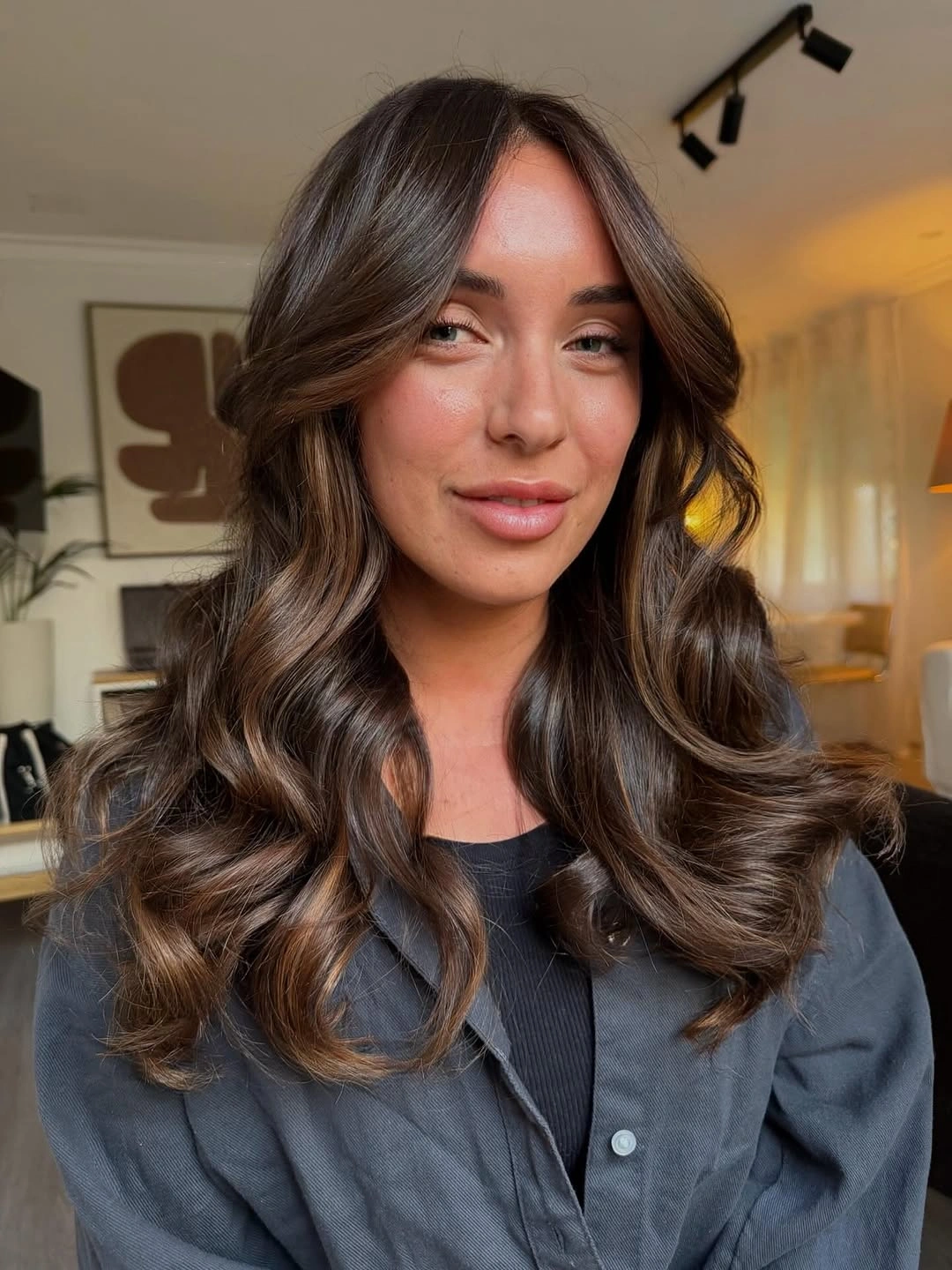 rich chestnut brown hair color Cool Chestnut Brunette With Subtle Highlights