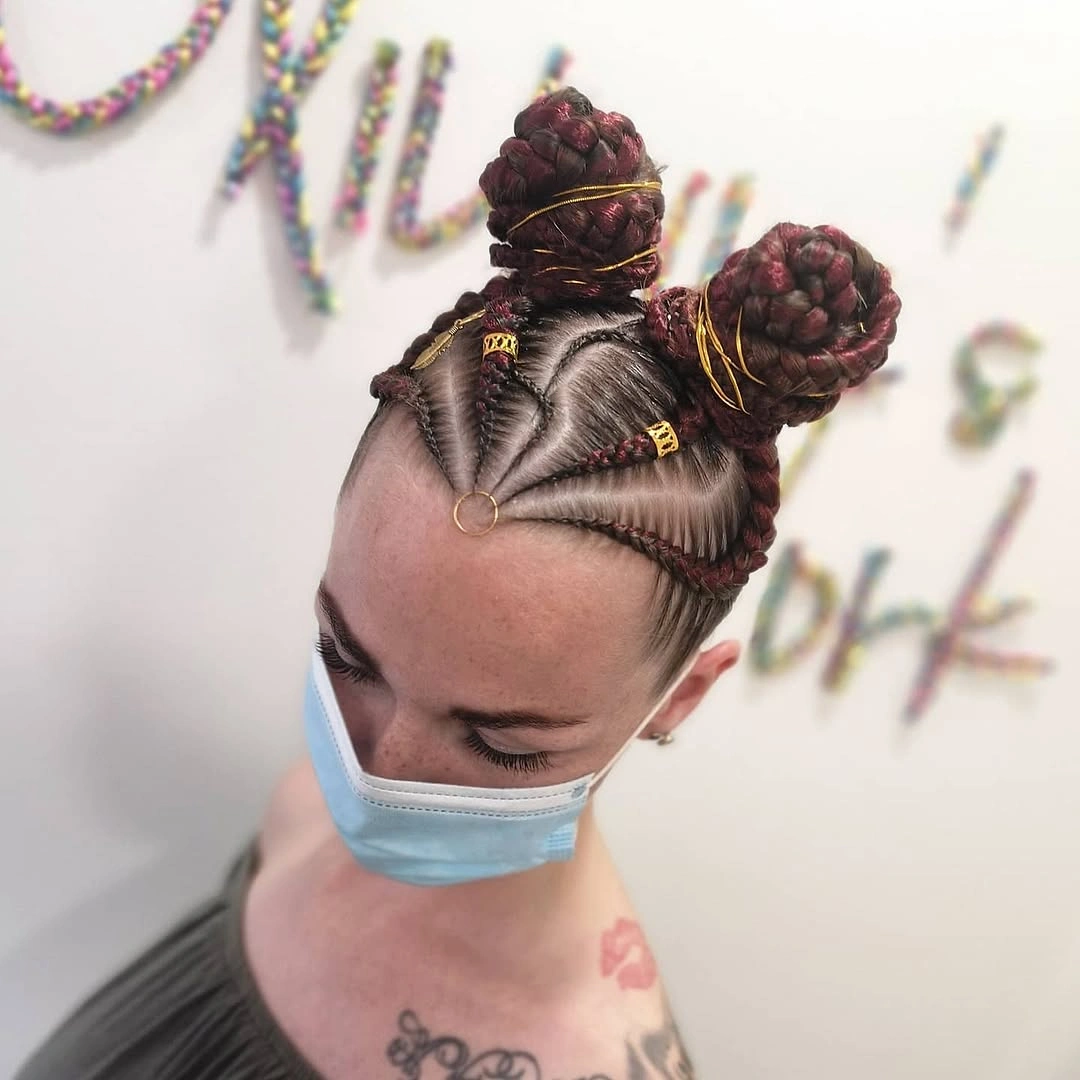 stunning bantu knots hairstyles Intricate Braided Bantu Knots With Artistic Details