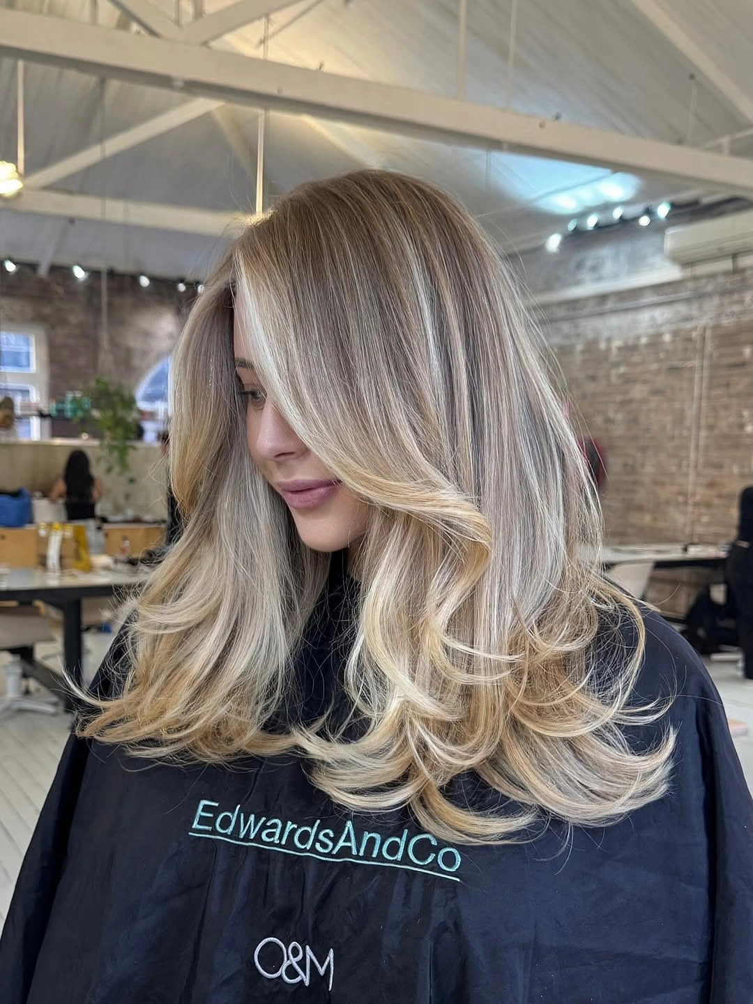 stunning beige blond hair color Layered Beige Blonde With Feathered Movement