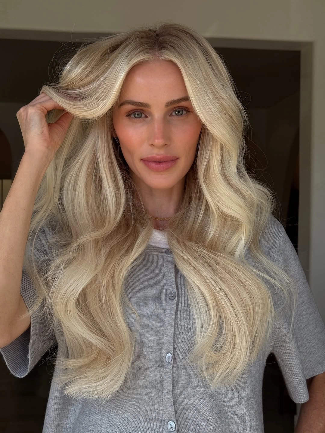 stunning beige blond hair color Bright Beige Blonde With Effortless Volume