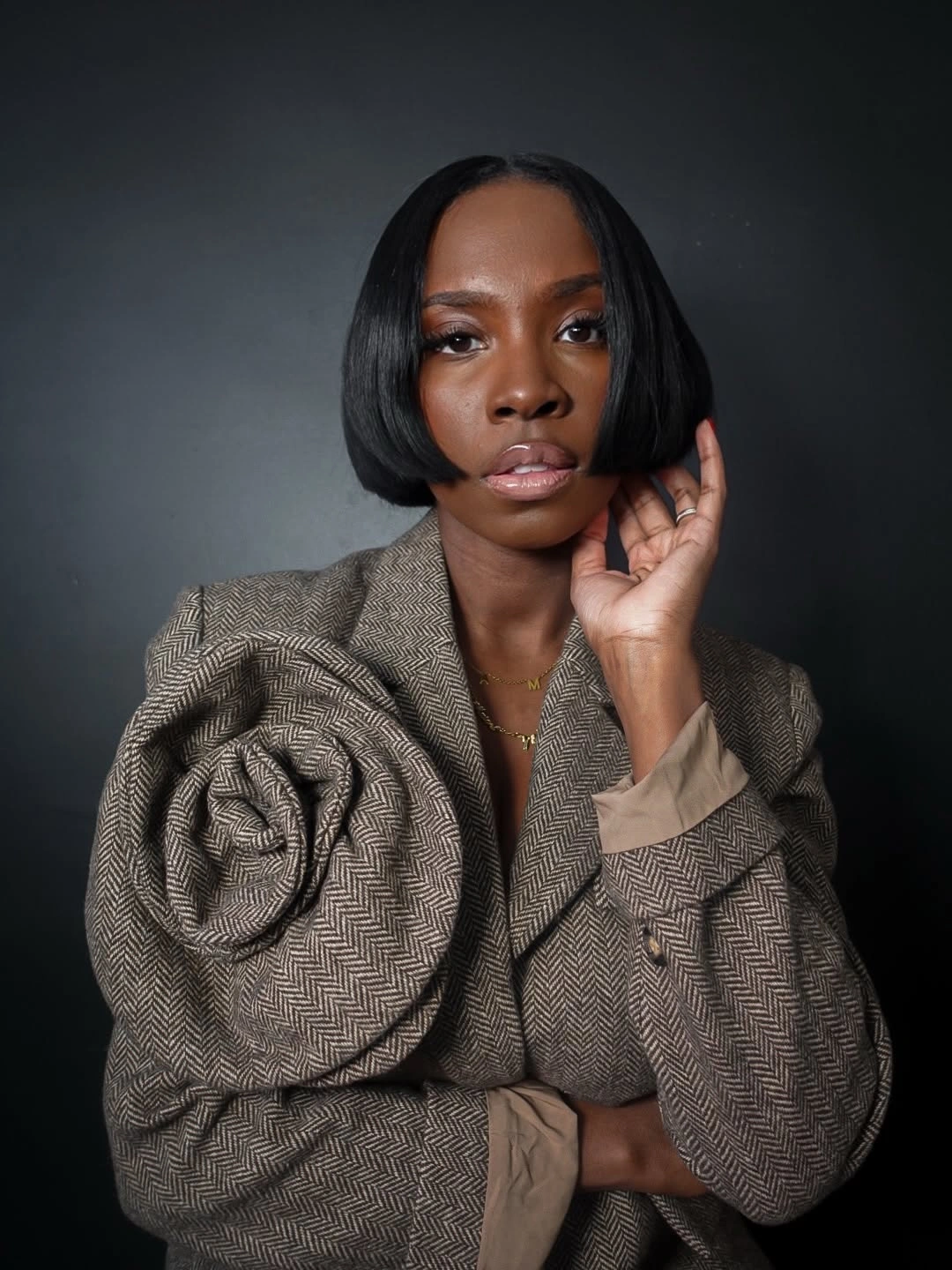 stylish bob hairstyles for black women Rounded Precision Bob With Center Part
