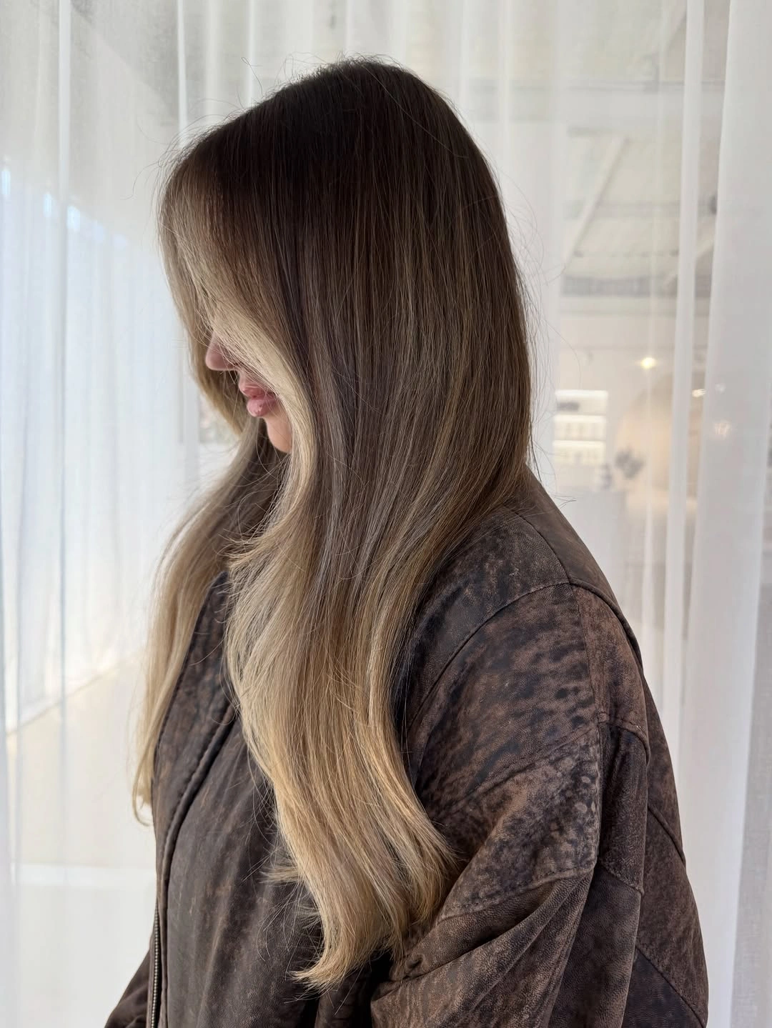 stylish hair lowlights color ideas and inspiration Soft Mushroom Brunette With Creamy Face Framing
