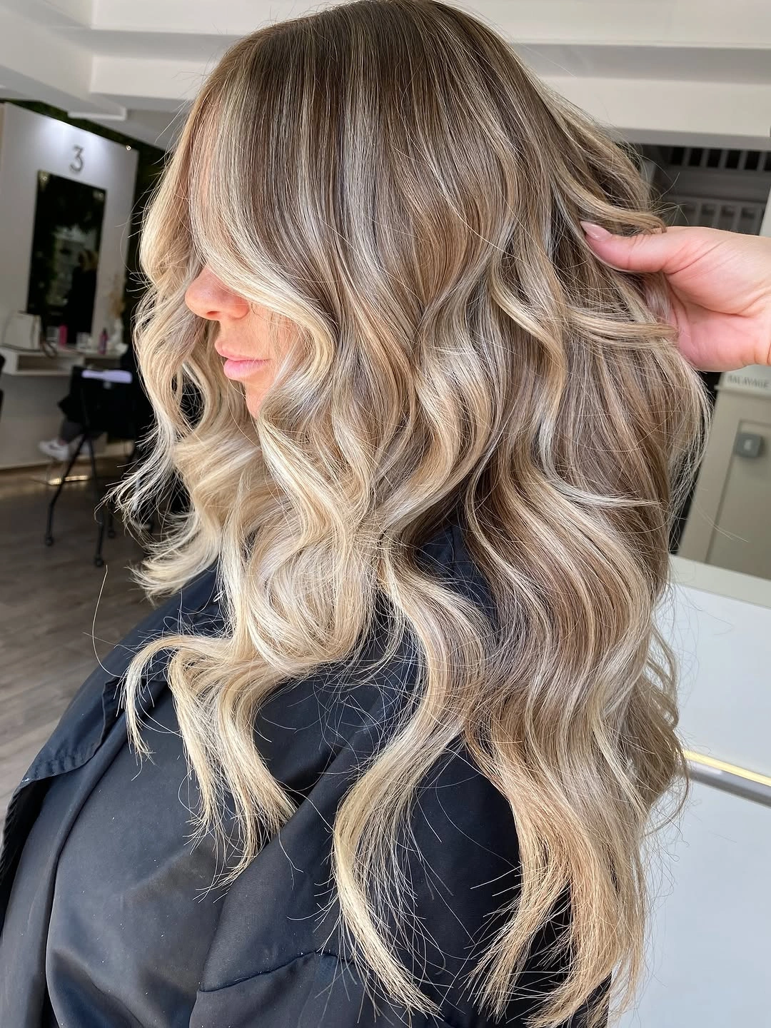 stylish hair lowlights: color ideas and inspiration Cool Pearl Lowlights With Luxurious Volume