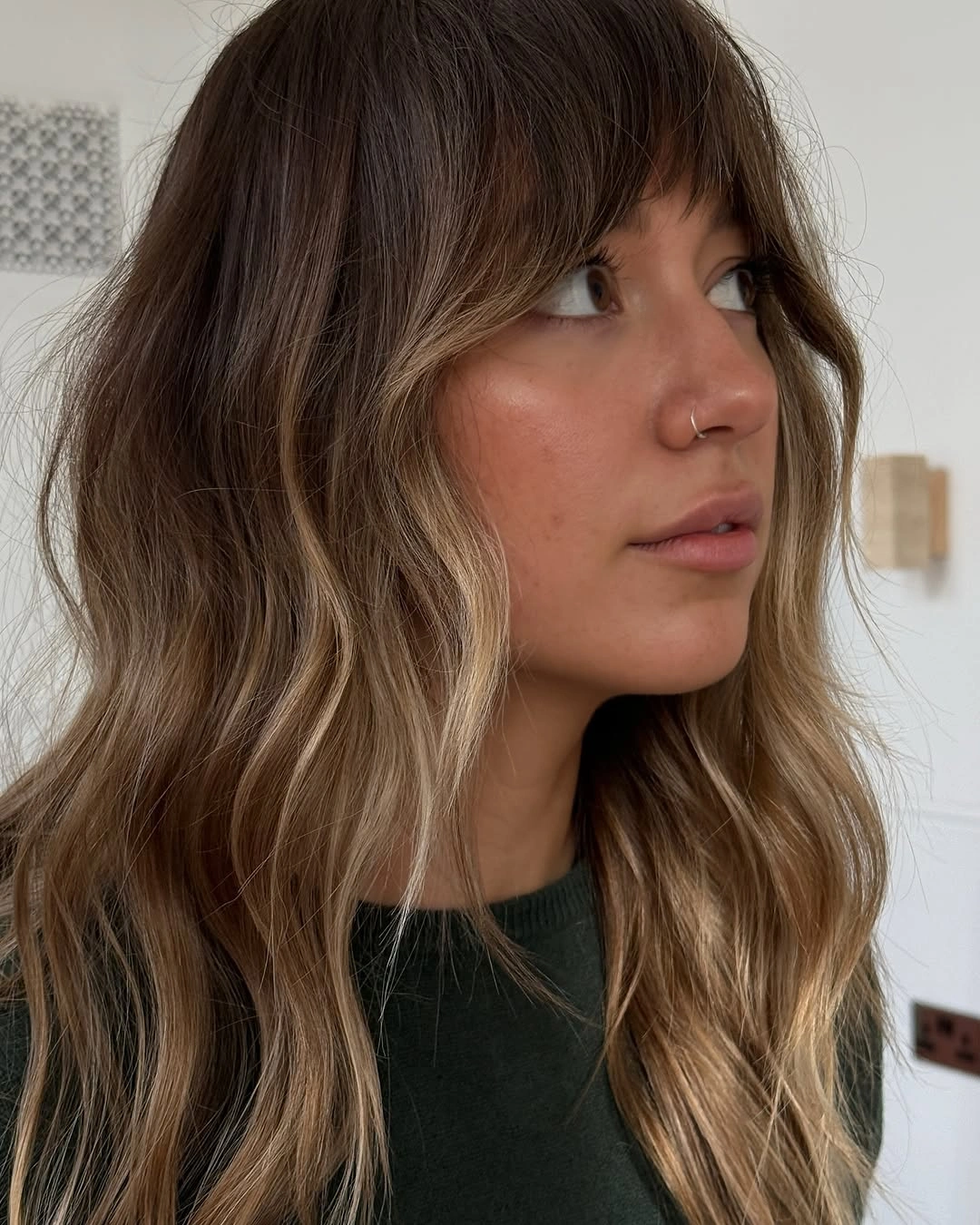 stylish hair lowlights: color ideas and inspiration Soft Shag With Blonde Dimension