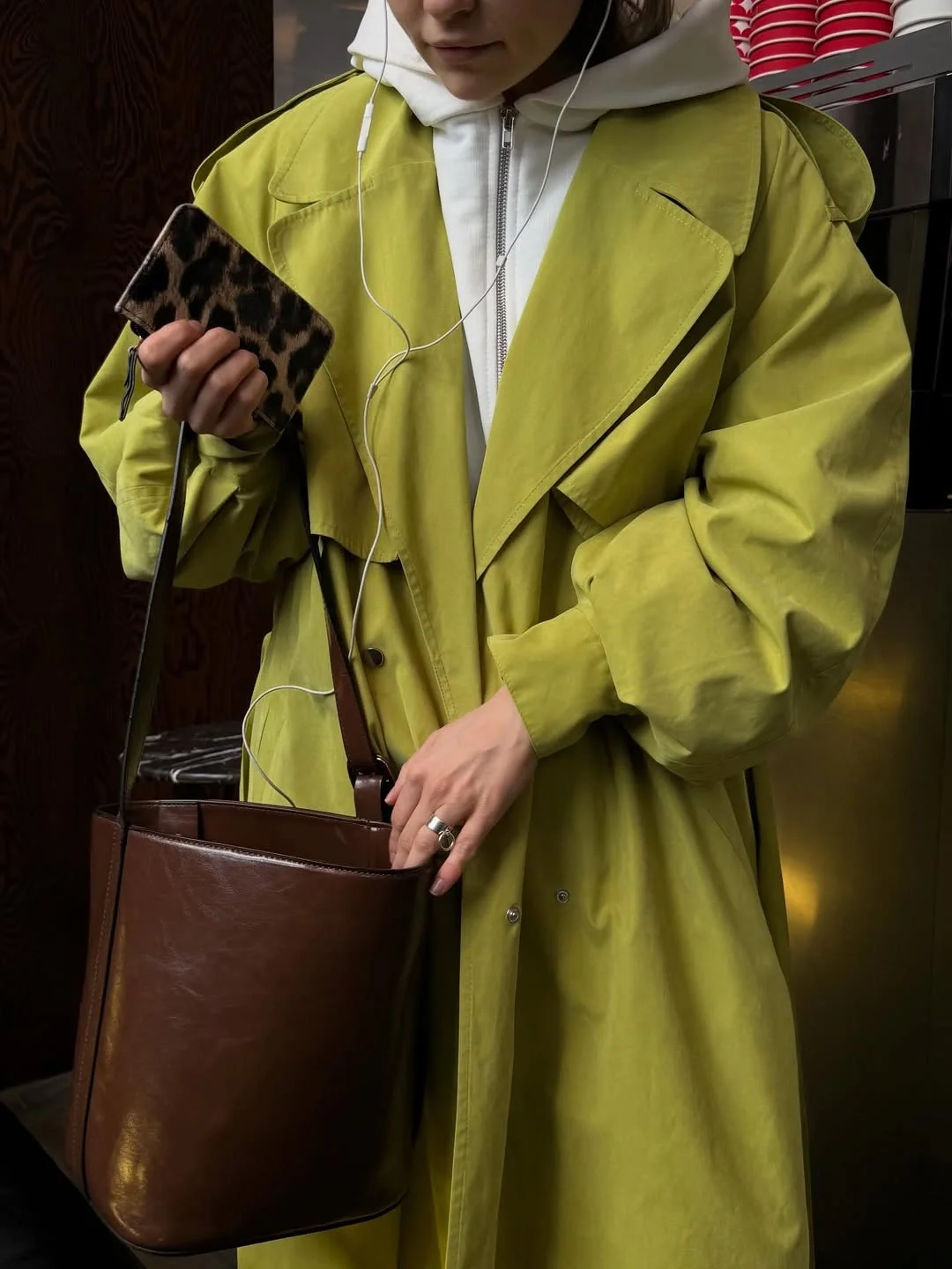Trench coat fall outfits 2026 Sporty Green Layers For Everyday Style