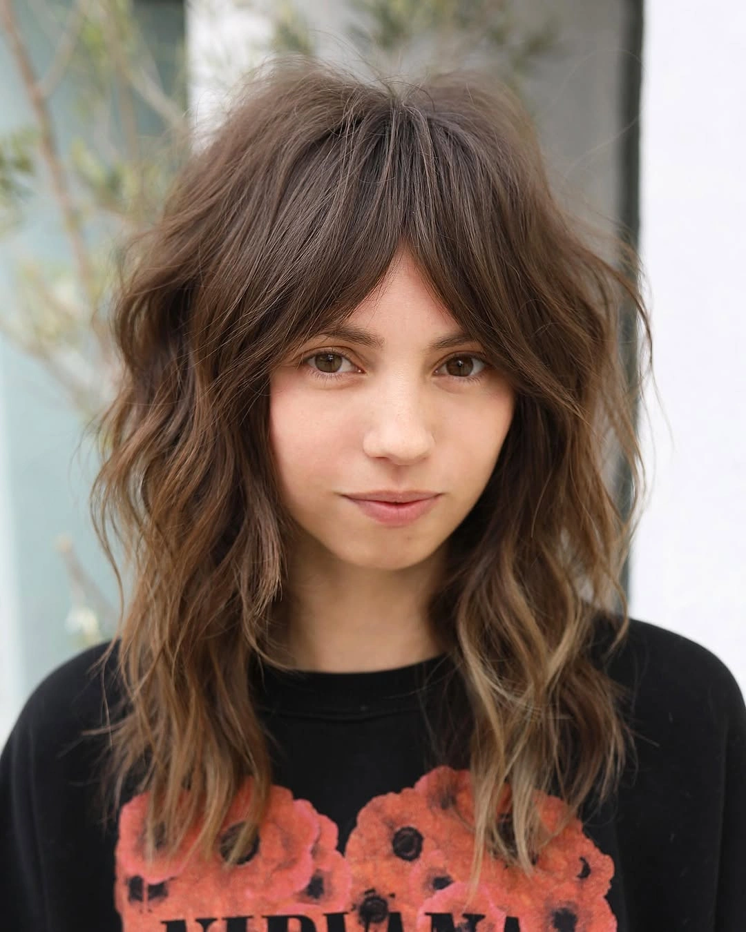 trendy choppy medium layered hair Relaxed Choppy Shag With Lived In Texture