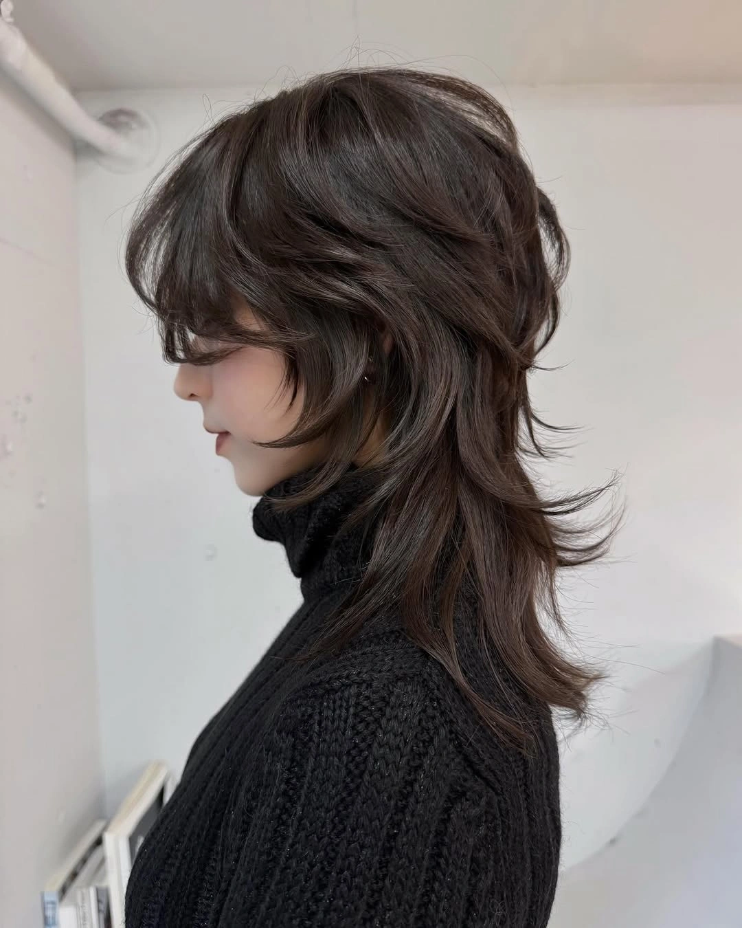 trendy choppy medium layered hair Modern Wolf Layers With Soft Fringe