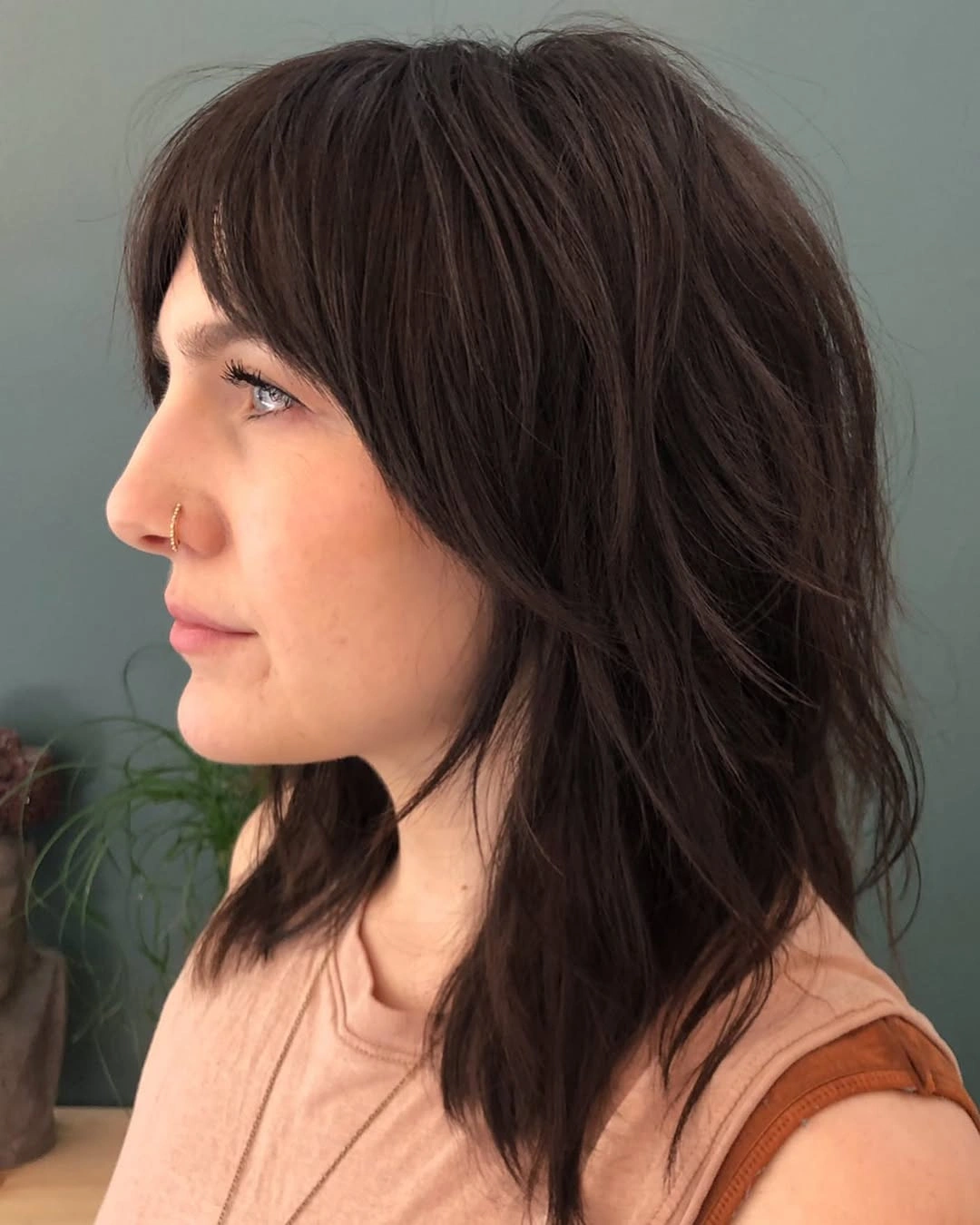 trendy choppy medium layered hair Soft Layered Waves With Side Movement