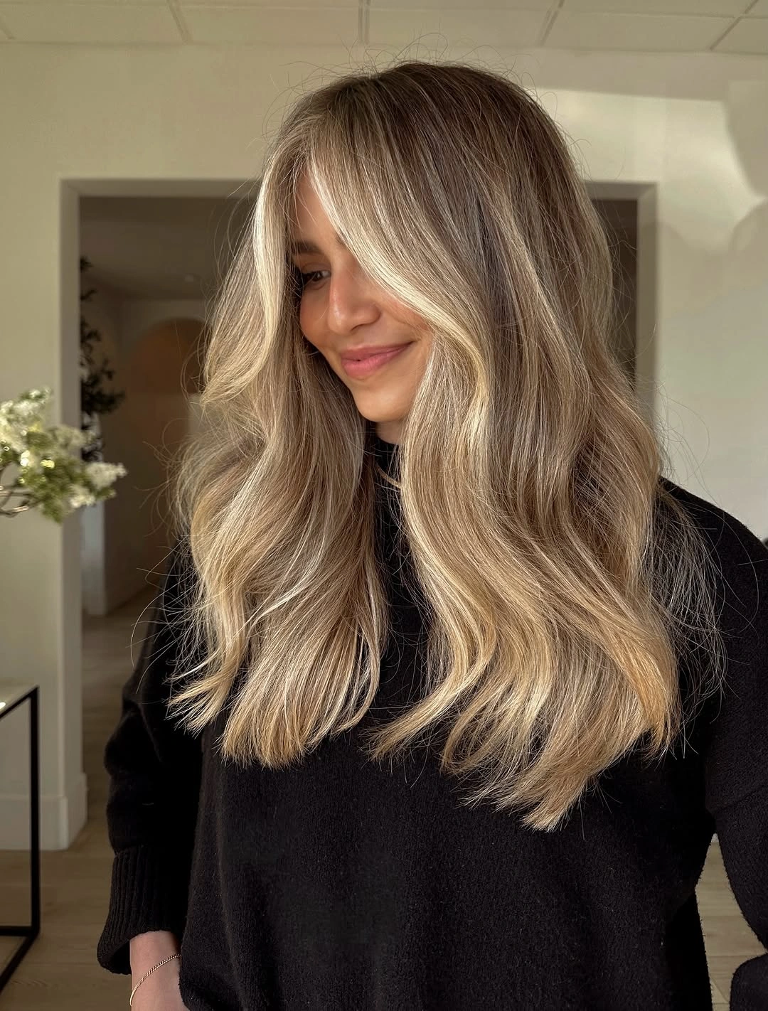 trendy dirty blonde hair color Dimensional Beige Blonde With Soft Everyday Movement