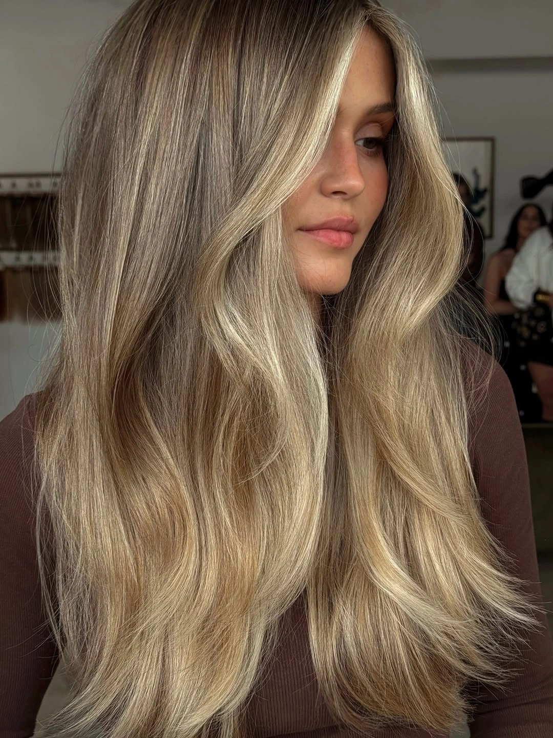 trendy dirty blonde hair color Long Honey Dirty Blonde With Seamless Blending