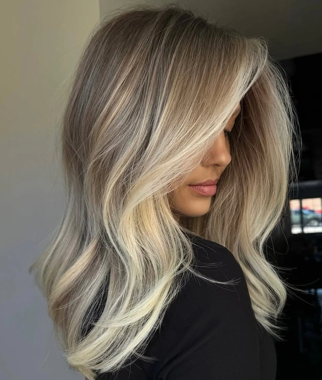 trendy full head babylights blonde on brown hair Cool Vanilla Babylights With Luminous Blonde Contrast