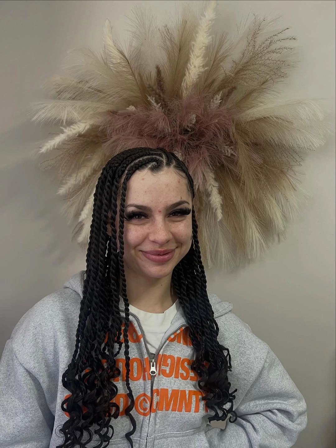 trendy lemonade braid hairstyle Playful Boho Curls With Soft Twist Texture