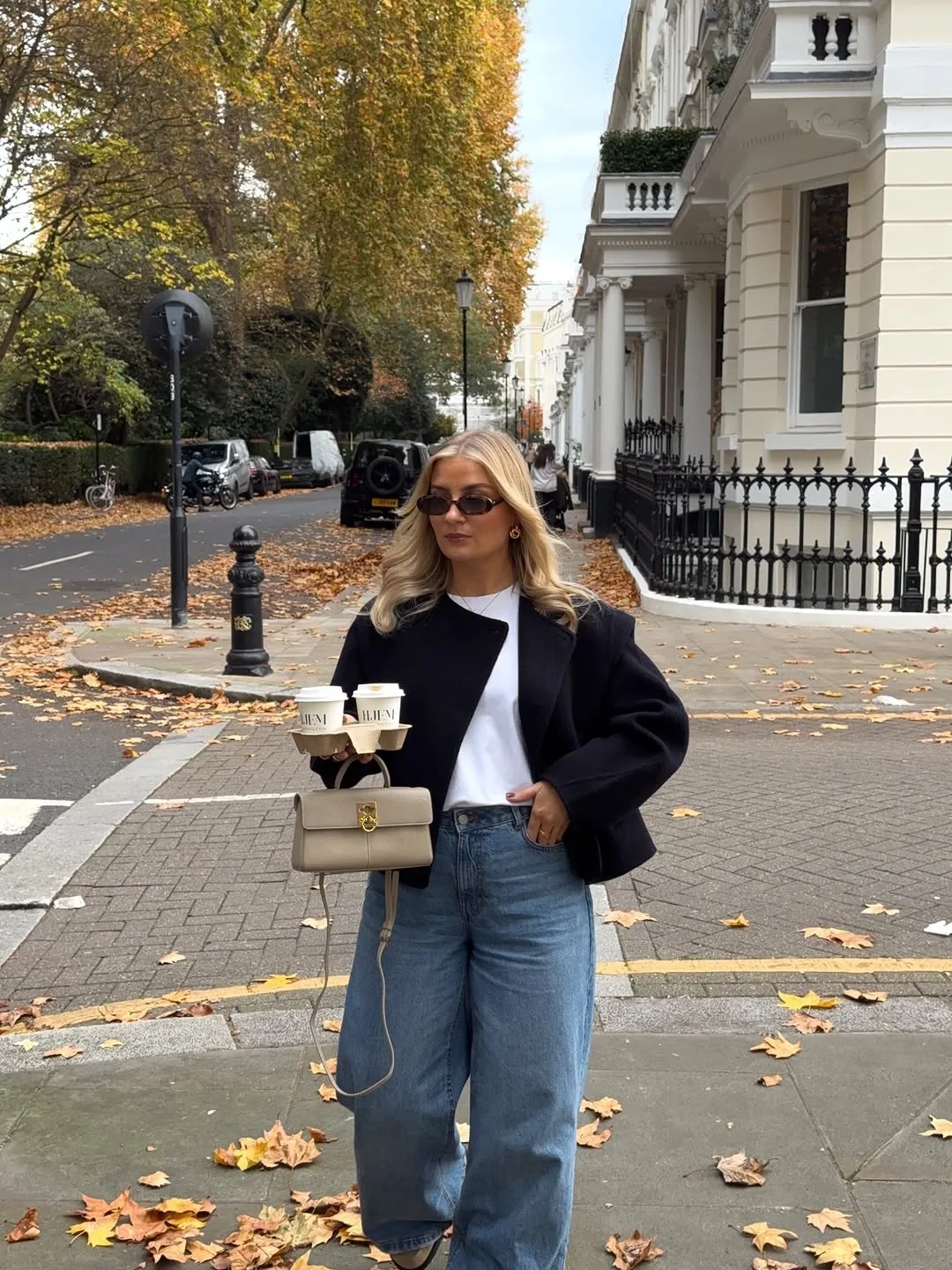 wide leg jeans outfit fall 2026 Classic Blazers Keep Everyday Denim Looking Polished