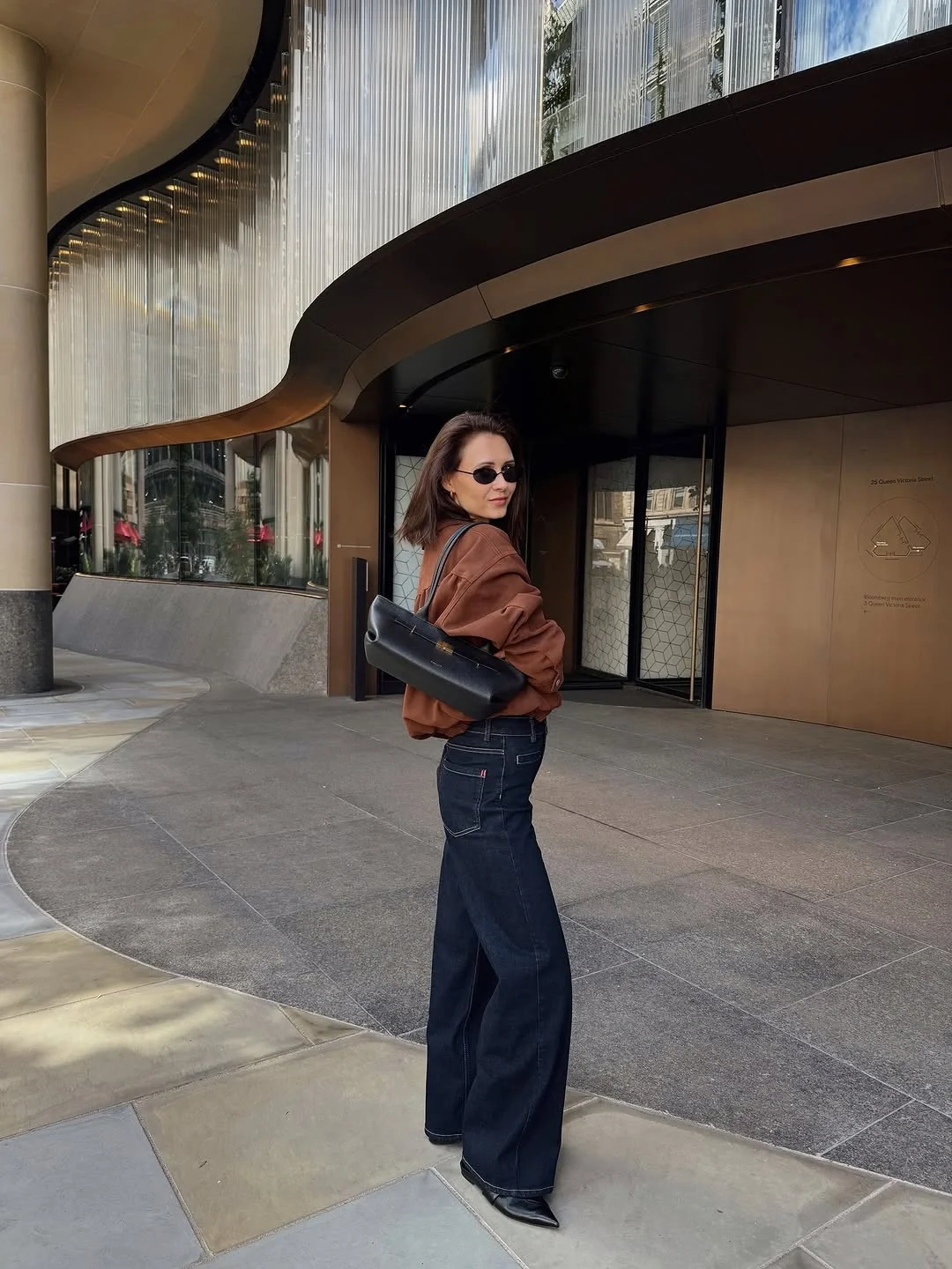 wide leg jeans outfit fall 2026 Rich Autumn Colors Elevate Deep Denim