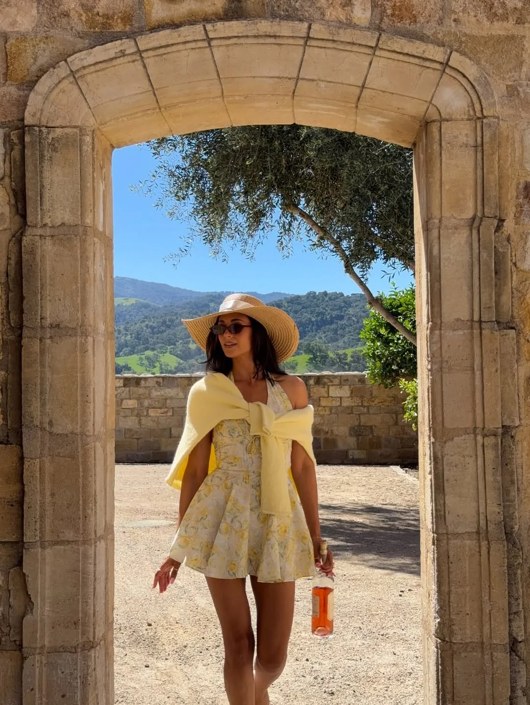 winery outfit fall 2026 Soft Yellow Romance for a Sunny Wine Getaway