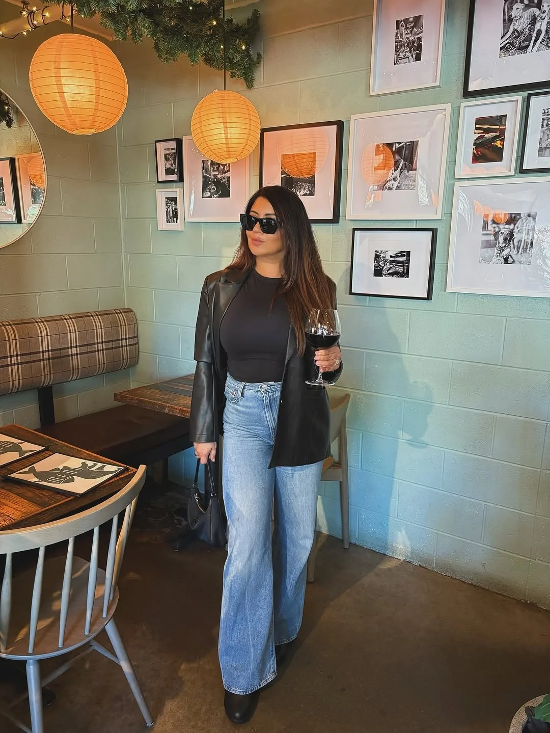 winery outfit fall 2026 Black Blazer and Jeans for an Elevated Tasting Experience