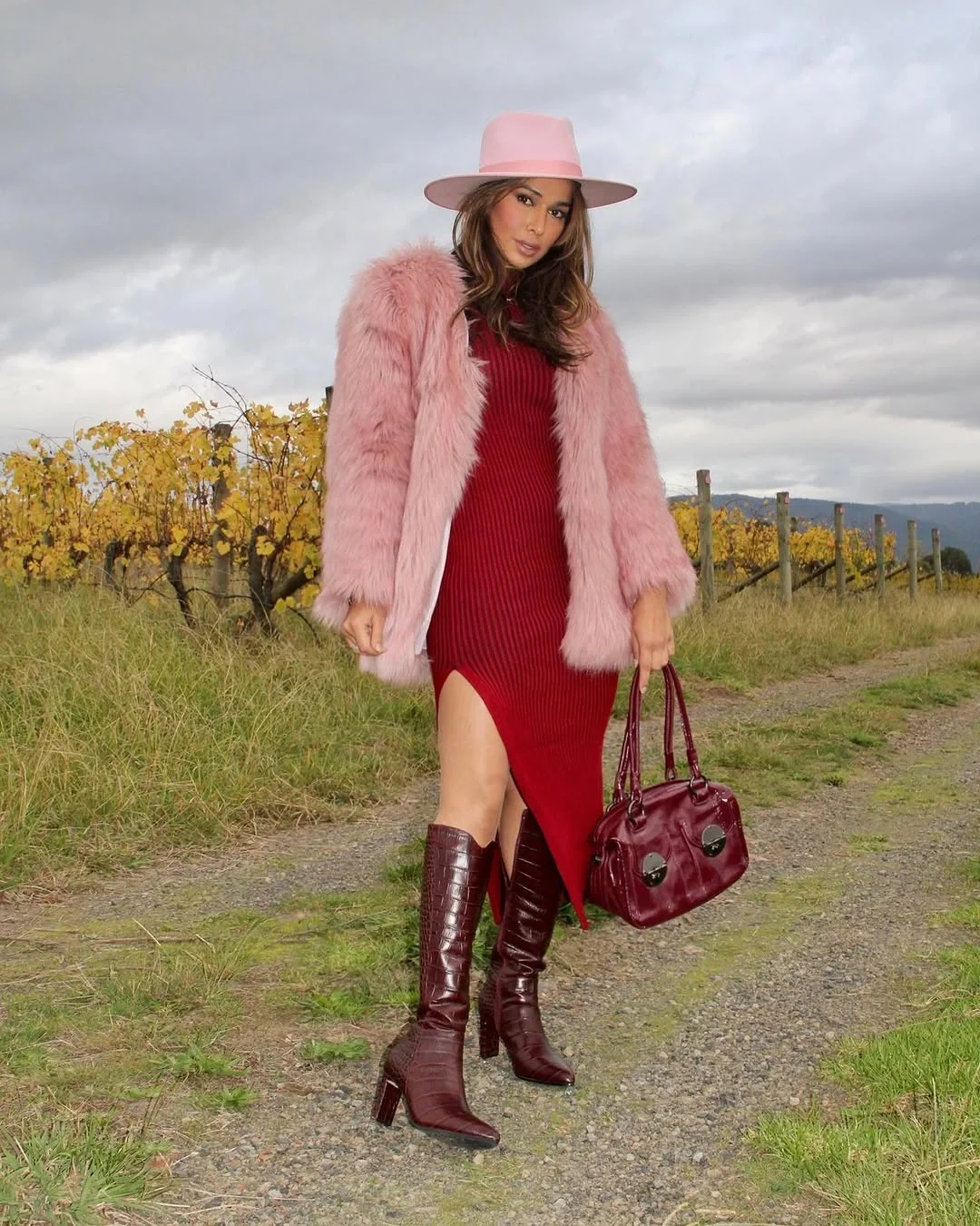 winery outfit fall 2026 Bold Color for a Fashion Forward Vineyard Look