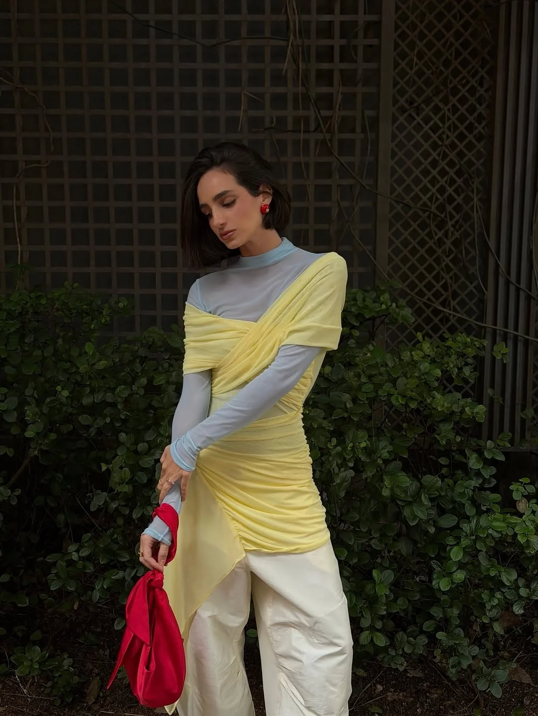 womens modest fall outfits 2026 Soft Draping With Artistic Color Contrast