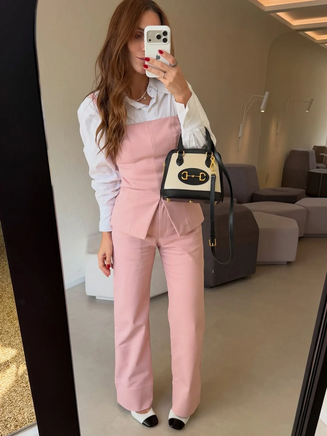 womens modest fall outfits 2026 Soft Pink Tailoring With Feminine Structure