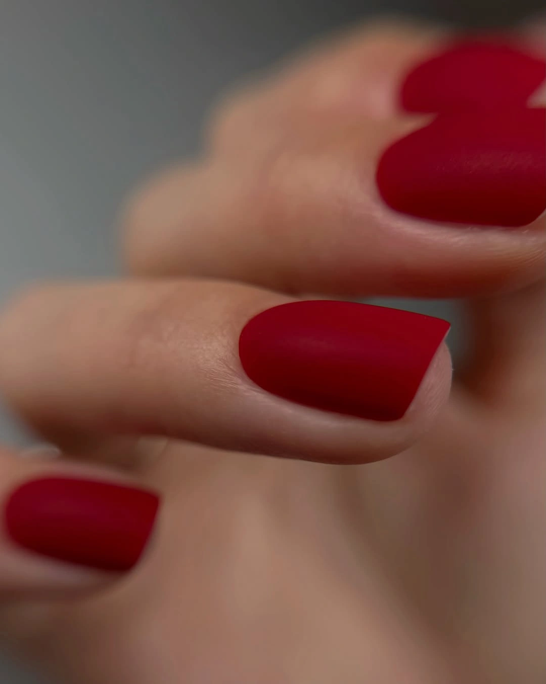 chic fall nails for fair skin tone Classic Red Fall Polish