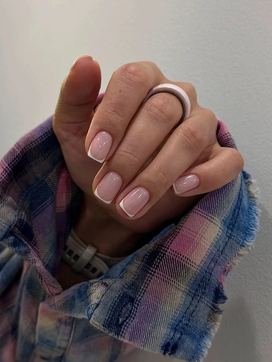 classy fall nail designs for office 2026 Soft French Perfection for Everyday Office Style