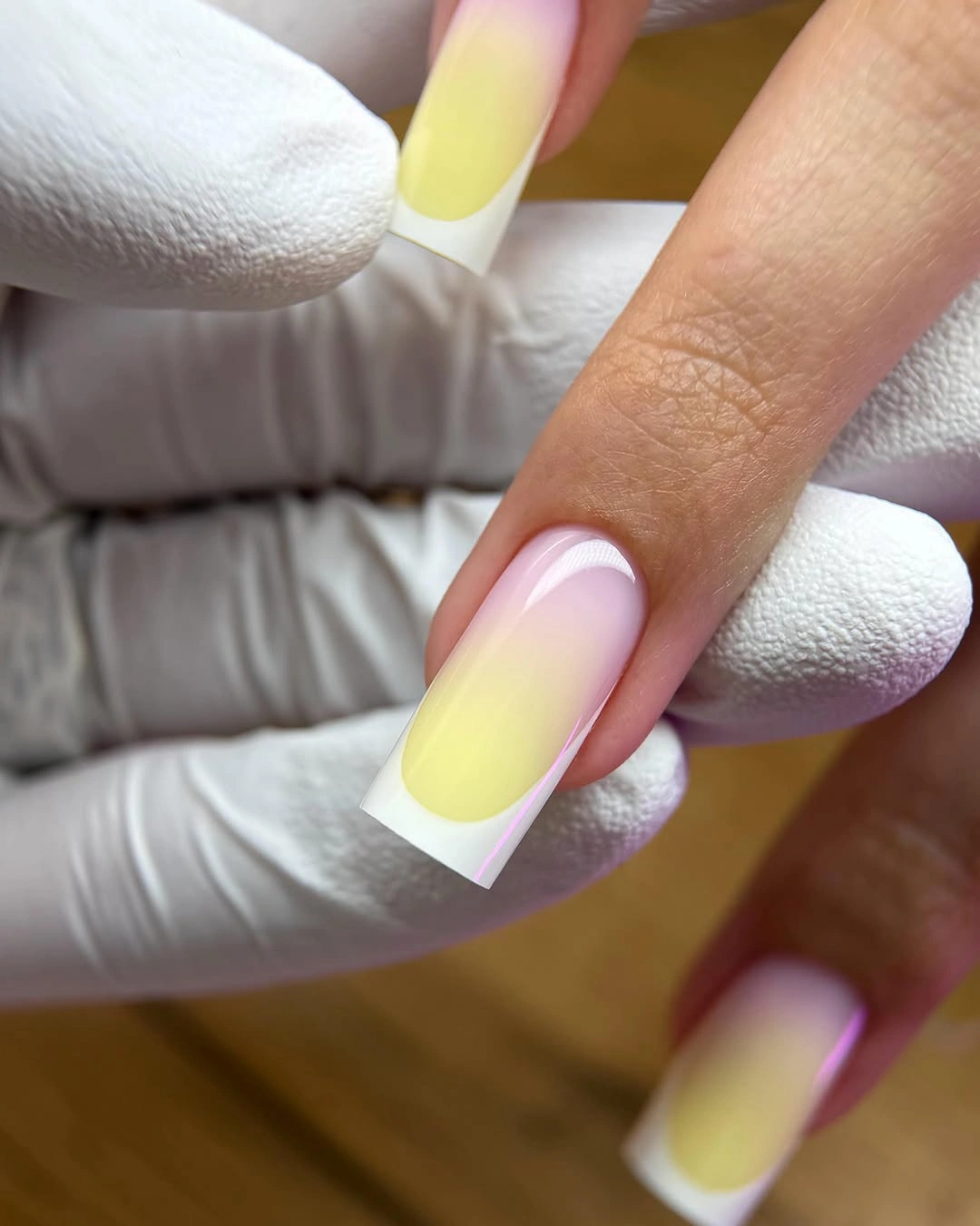 classy fall nail designs for office 2026 Soft Lemon Ombre That Brightens Gray Fall Days