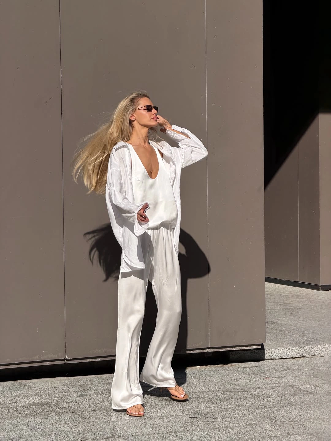 cute september outfit ideas 2026 White Layers For A Sunny September