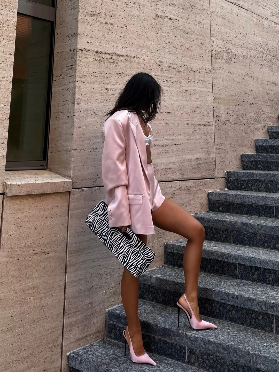 cute september outfit ideas 2026 Pretty Pink Tailoring With A Playful Twist