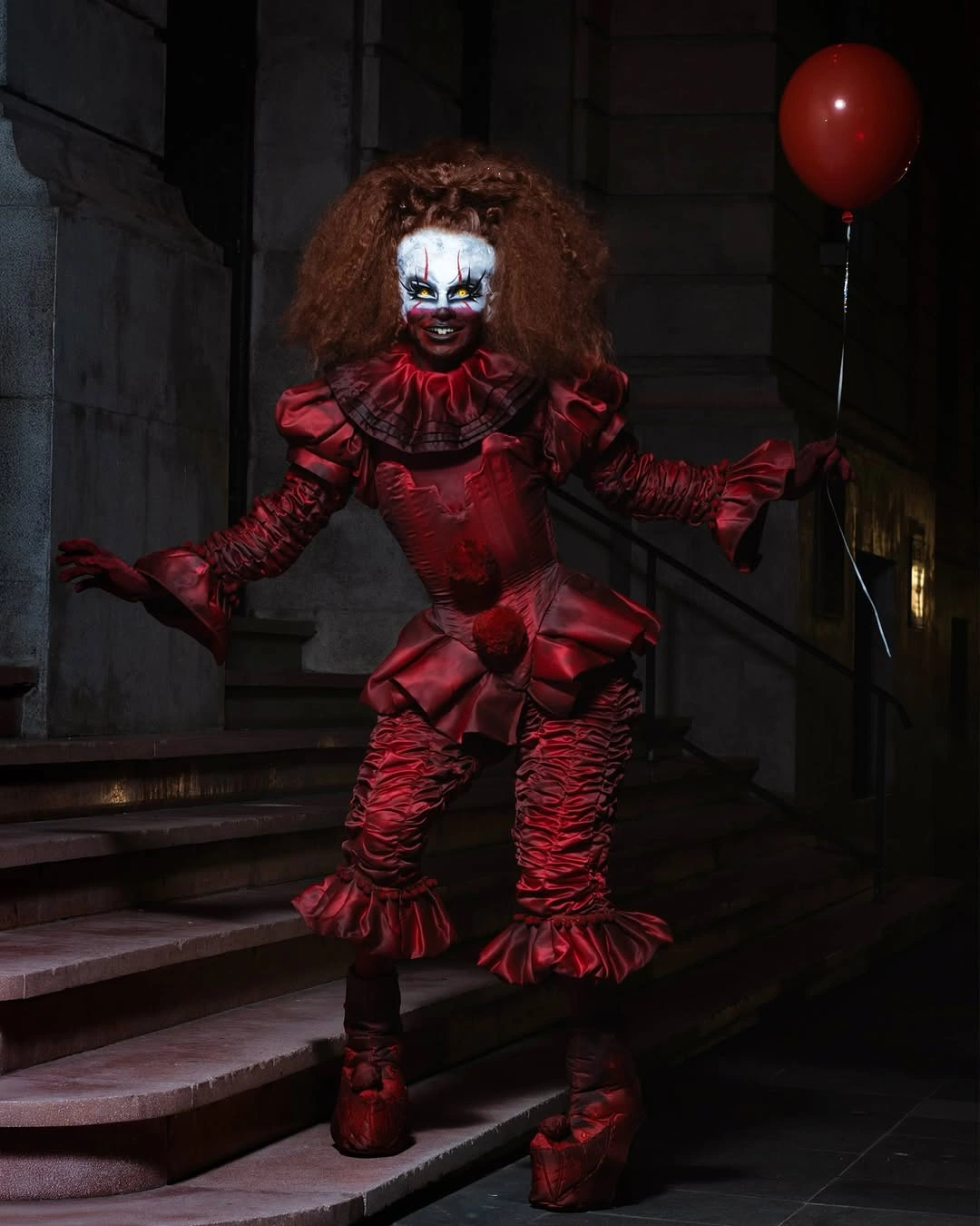 glamorous halloween outfits 2026 Crimson Couture Clown