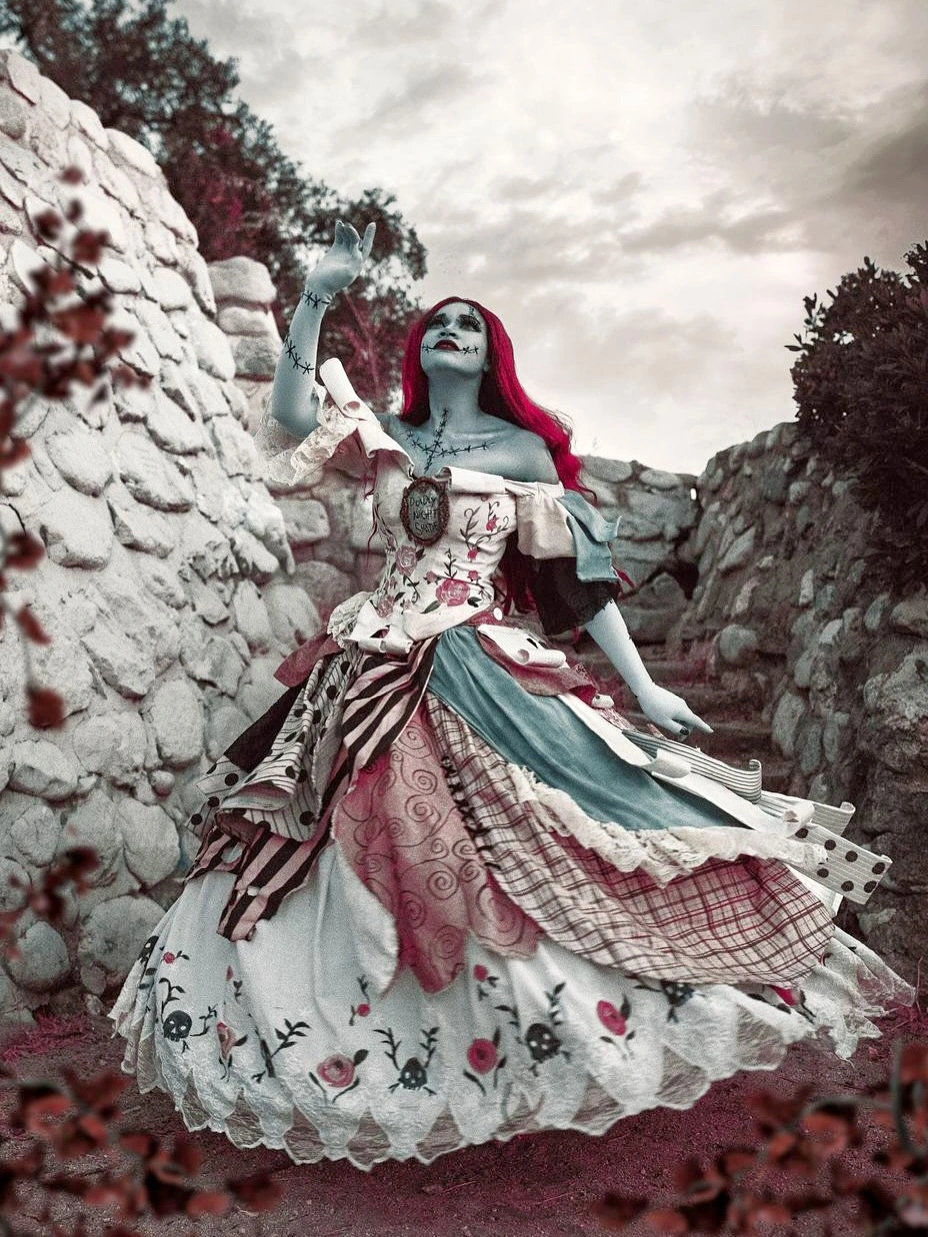 glamorous halloween outfits 2026 Patchwork Doll Royalty