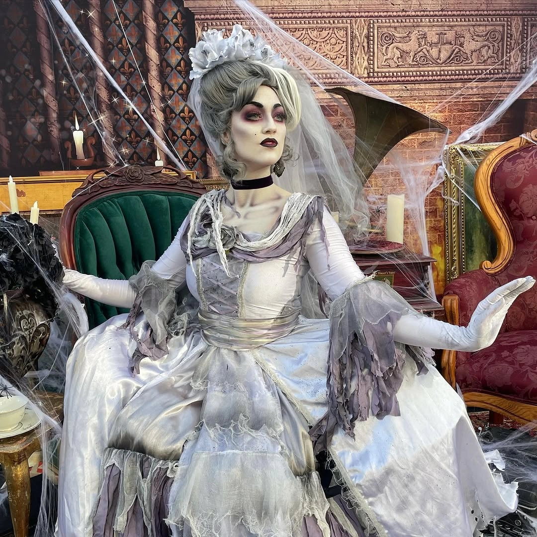 glamorous halloween outfits 2026 Ghostly Victorian Bride