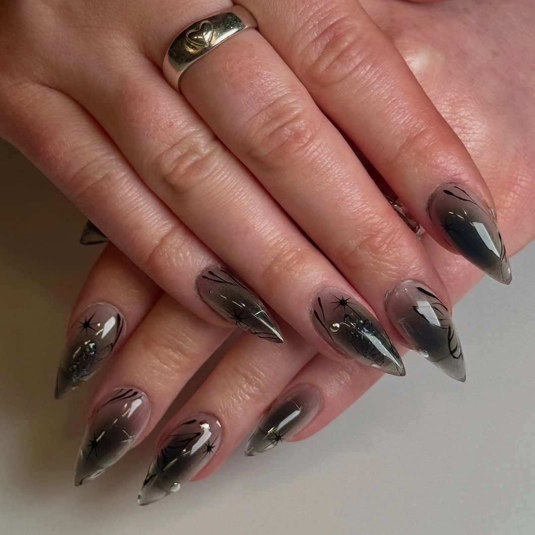 Gorgeous Fall Dark Nail Shadow Ideas 2026 for Moody Autumn Inspo