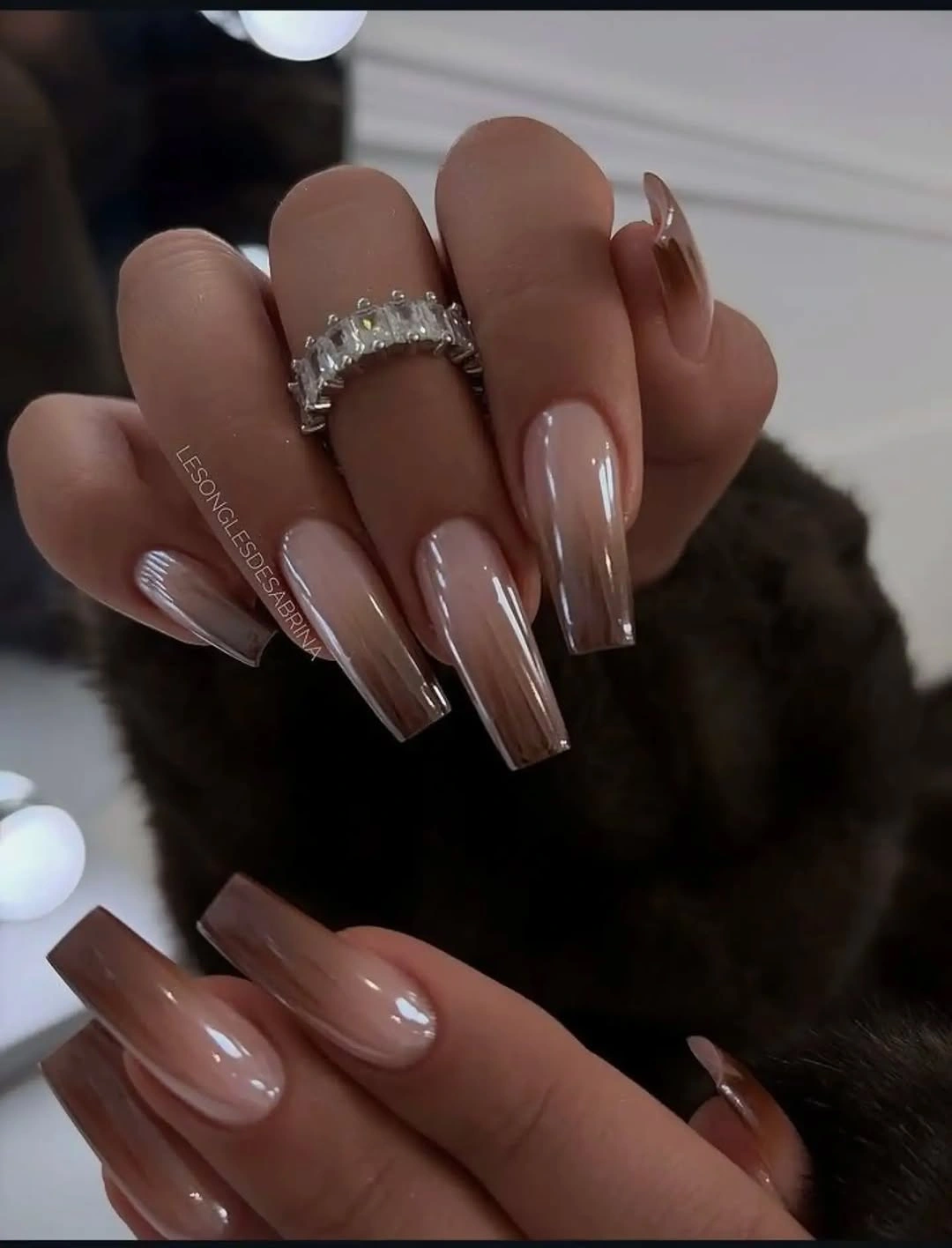 gorgeous october nail colours 2026 Milky Nude Coffin Nails With a Glassy Finish