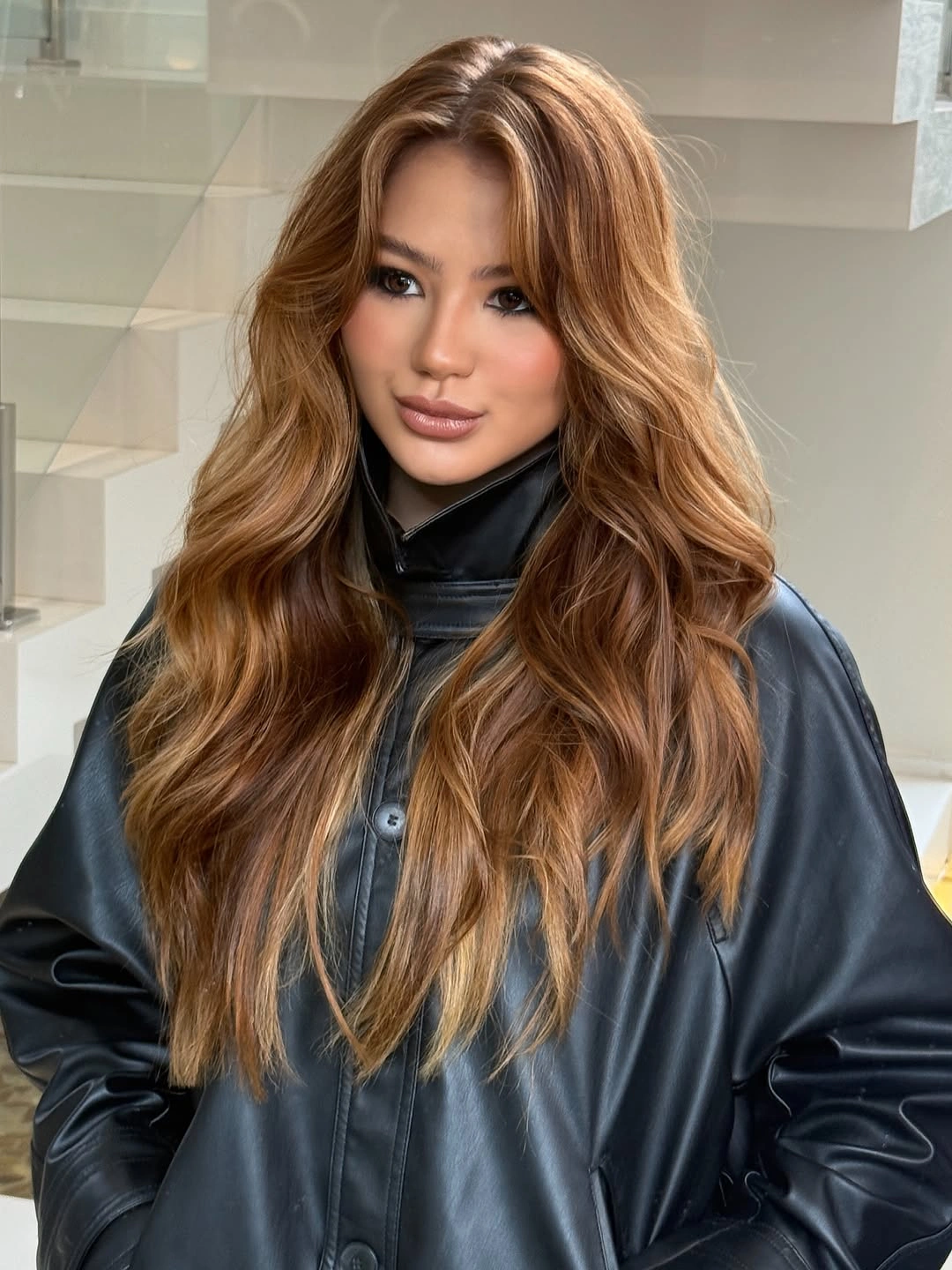 rich fall brown hair colour ideas 2026 Golden Cinnamon Layers That Glow From Every Angle