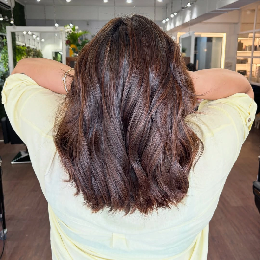 rich fall brown hair colour ideas 2026 Classic Cocoa Brown For Effortless Volume