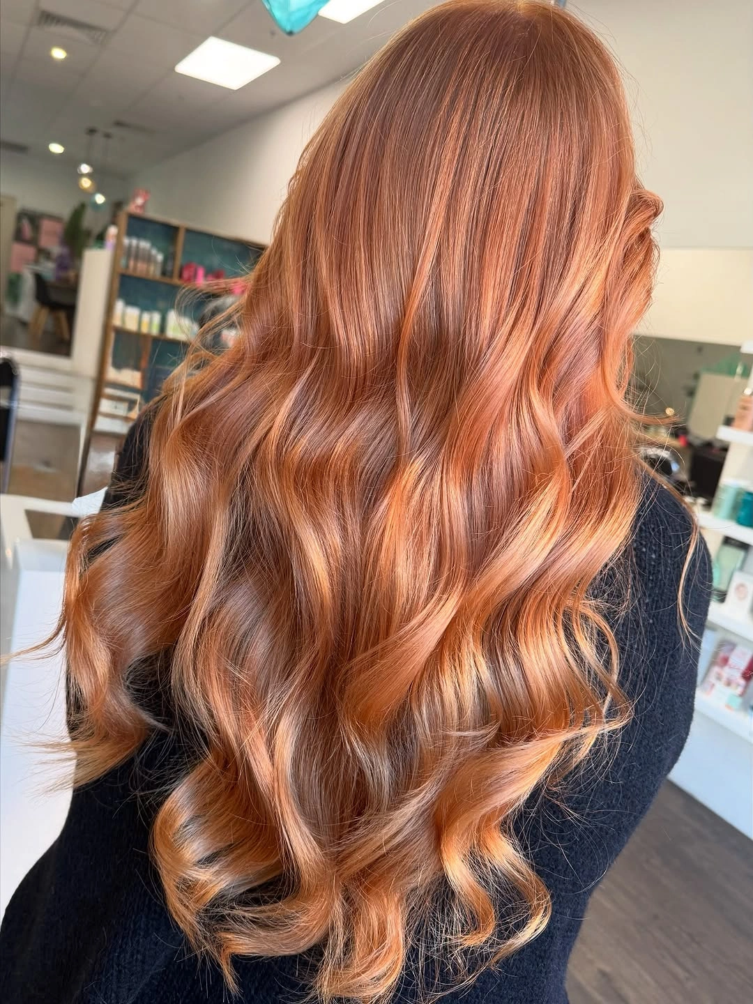 strawberry blond hair dye Glossy Copper Strawberry Waves