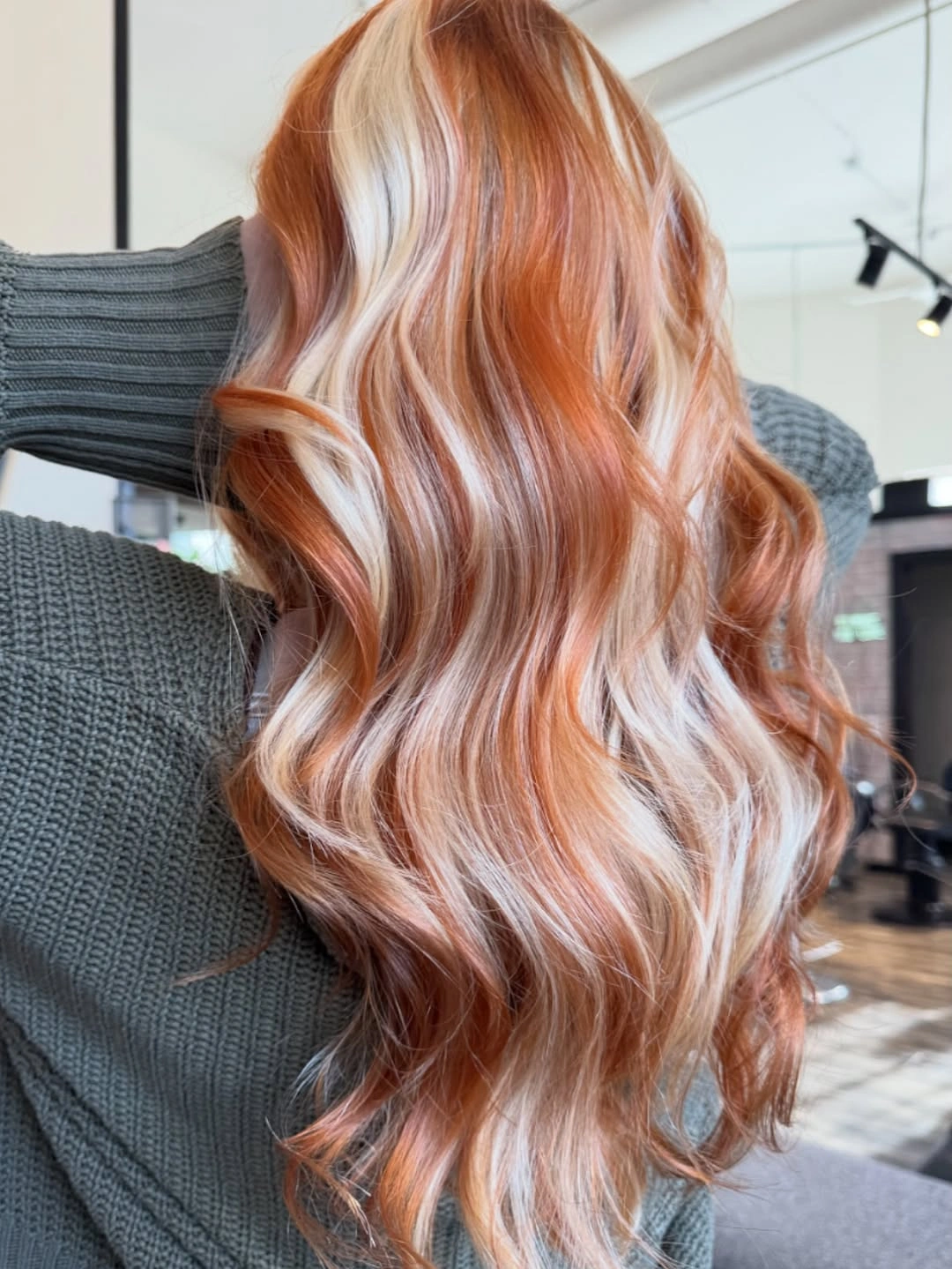 strawberry blond hair dye Copper Blonde Ribbon Waves