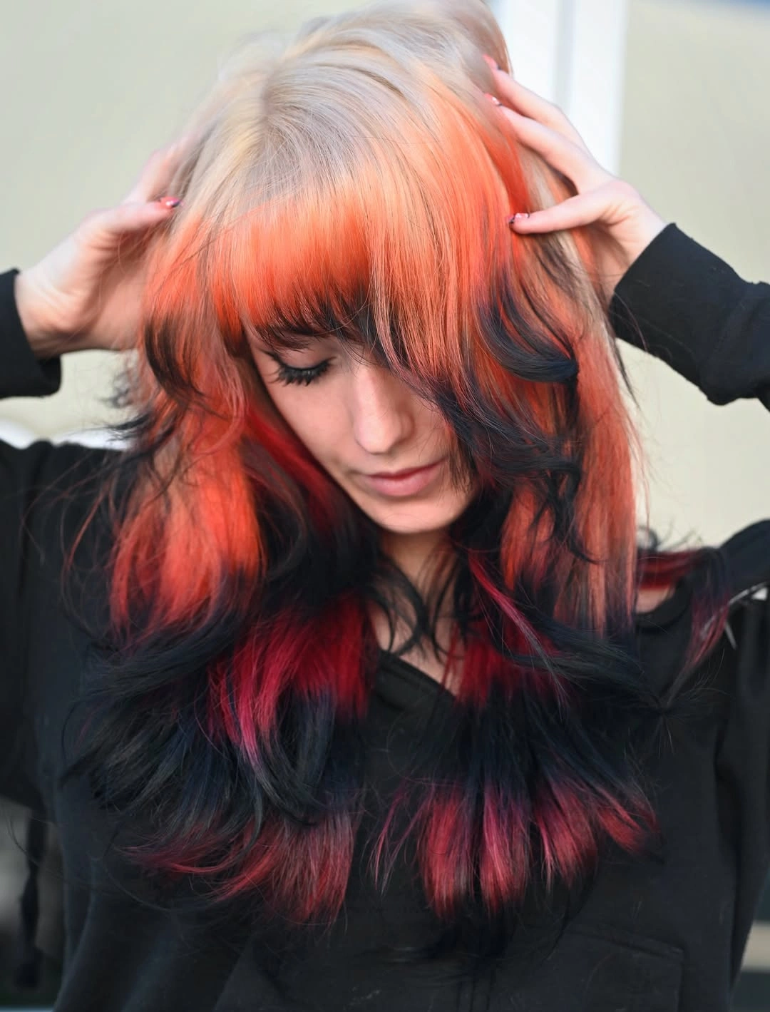 stunning september hair colour trends 2026 Coral Copper With Deep Red Dimension
