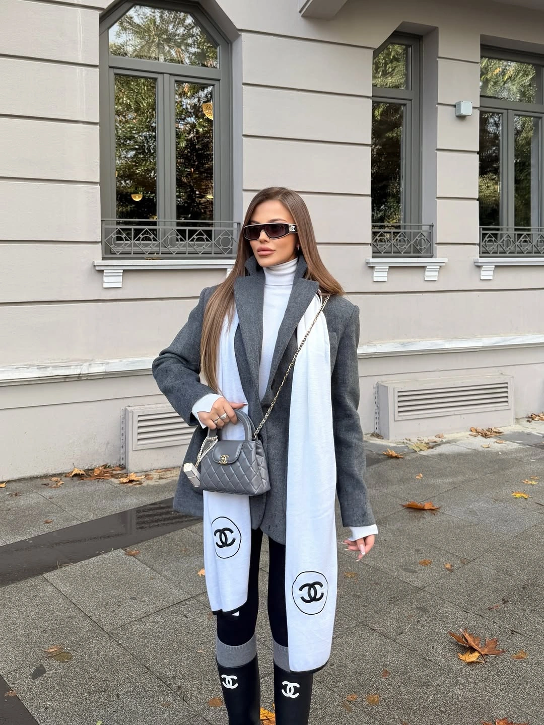stylish october outfits ideas 2026 Gray Tailoring With Winter White